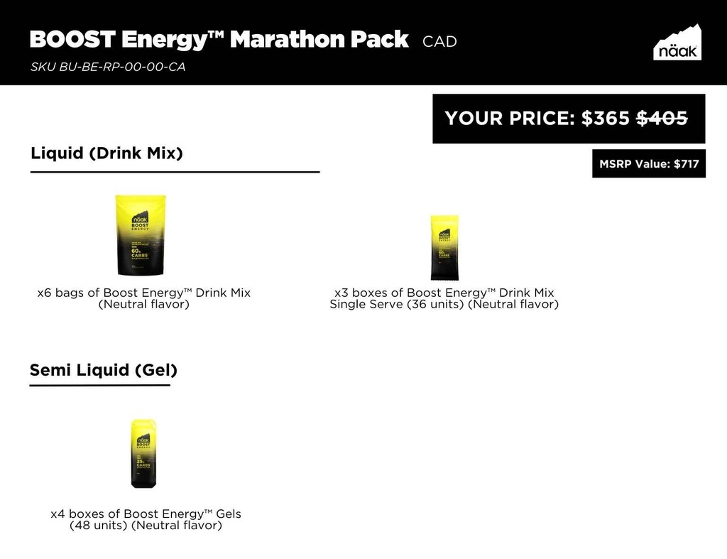 Boost Energy™ | Marathon Pack