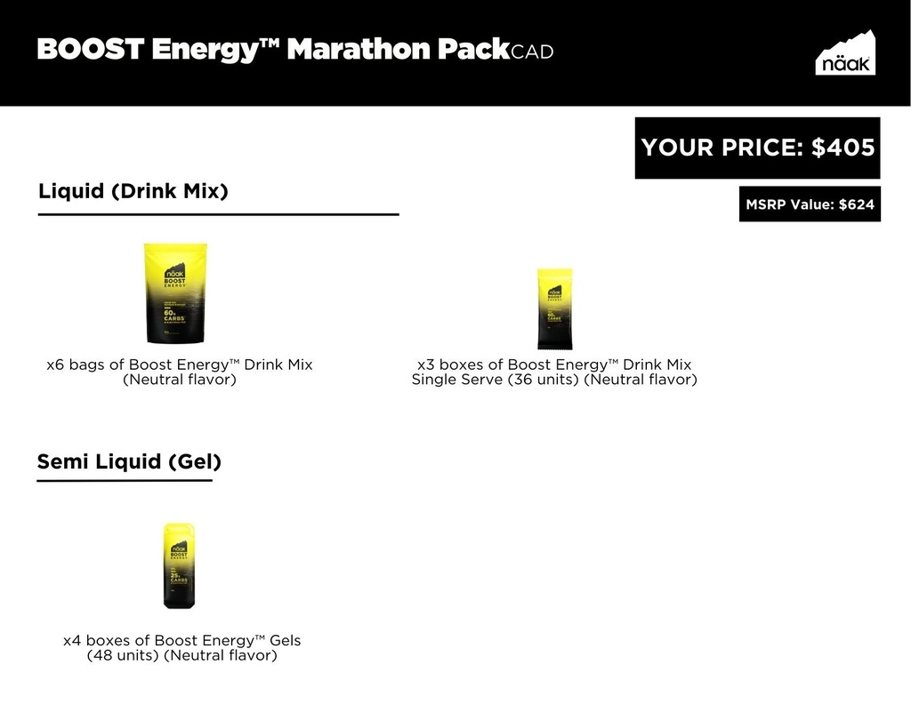 Boost Energy™ | Marathon Pack